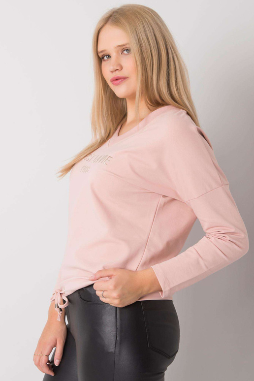 Netīri rozā plus izmēra blūze ar...