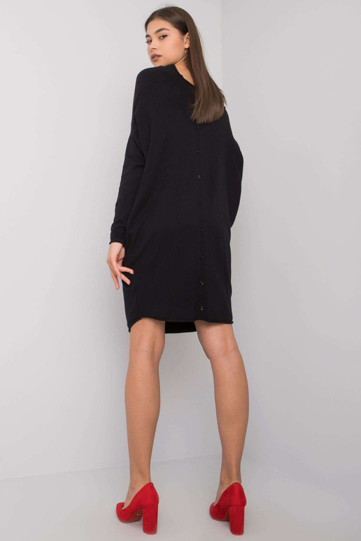 Lisle OCH BELLA melna trikotāžas kleita