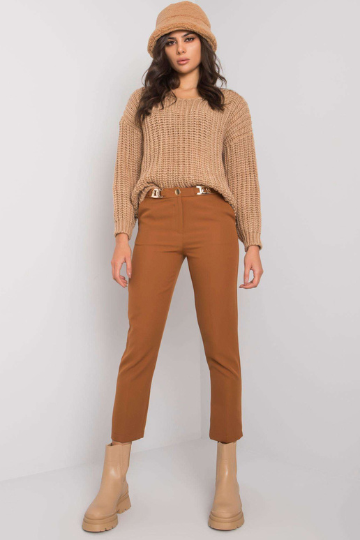 Gaiši brūnas elegantas bikses Beverley