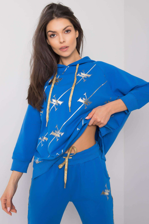 Tumši zils divdaļīgs komplekts ar...