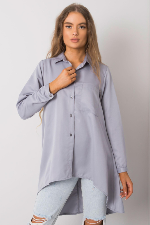 Pelēks Brinleigh asimetrisks krekls