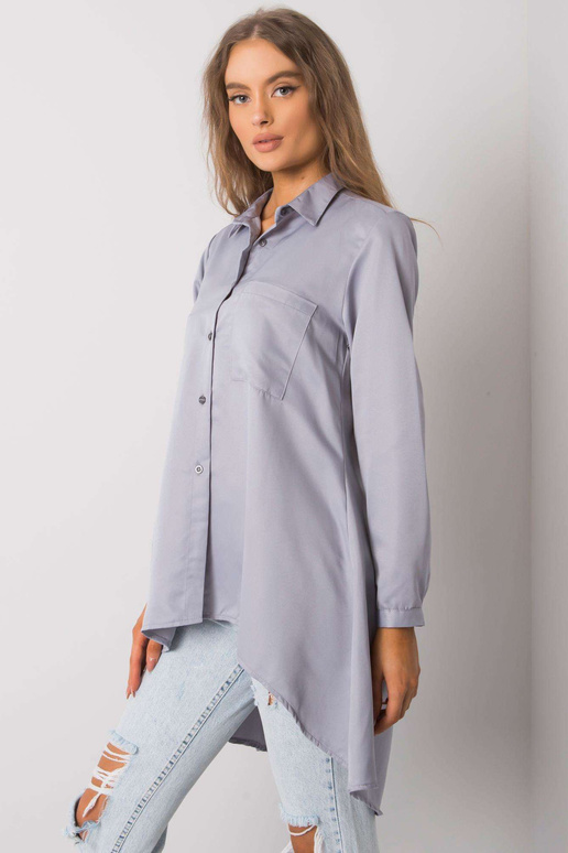 Pelēks Brinleigh asimetrisks krekls