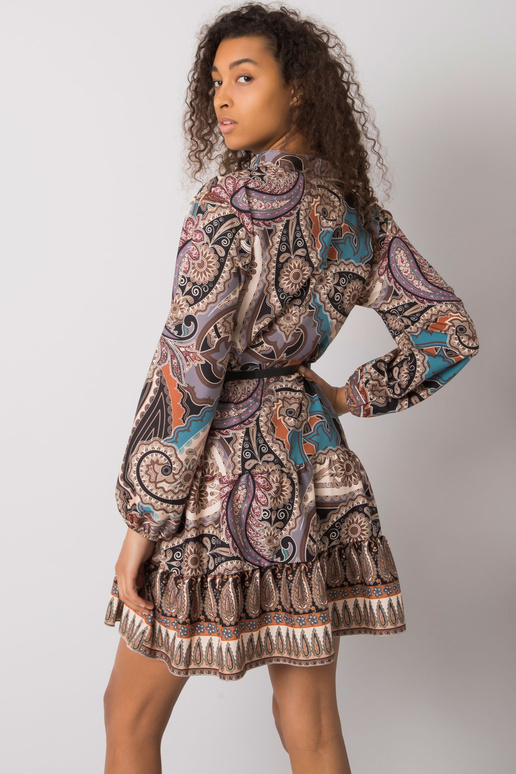 Melna Milah Print kleita