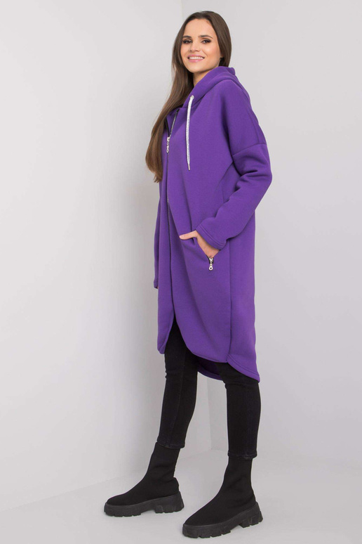 Tumši violets garais džemperis...