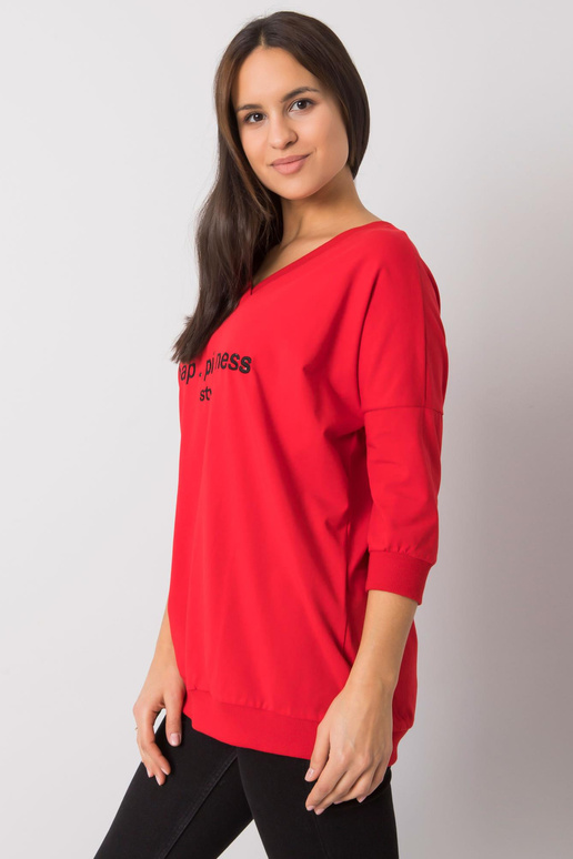 Sarkans sporta krekls ar uzrakstu...