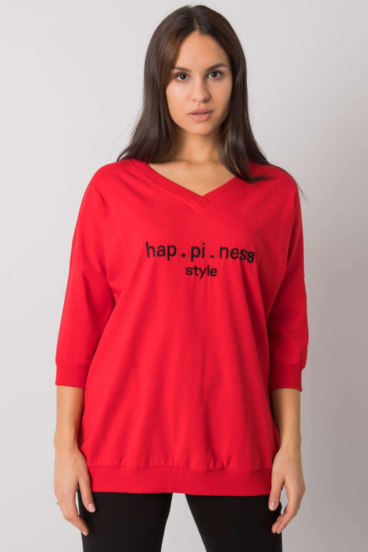 Sarkans sporta krekls ar uzrakstu...