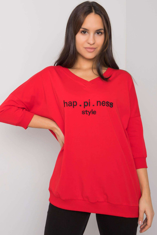 Sarkans sporta krekls ar uzrakstu...