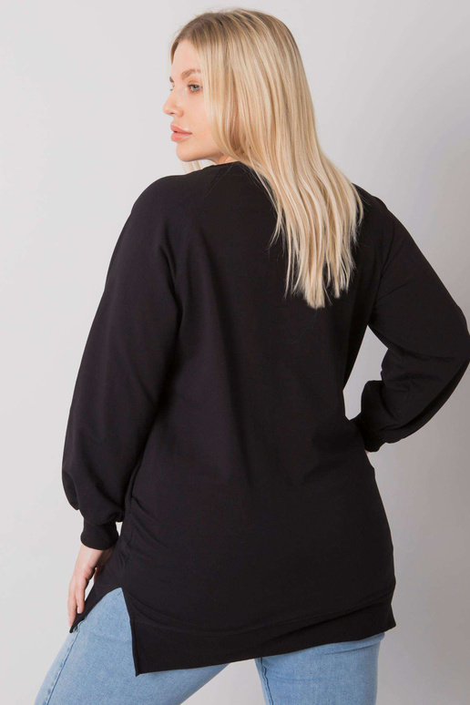 Melns gluds plus izmēra džemperis Toledo