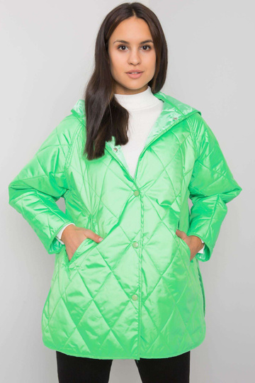 Zaļa stepēta jaka ar kapuci... 2