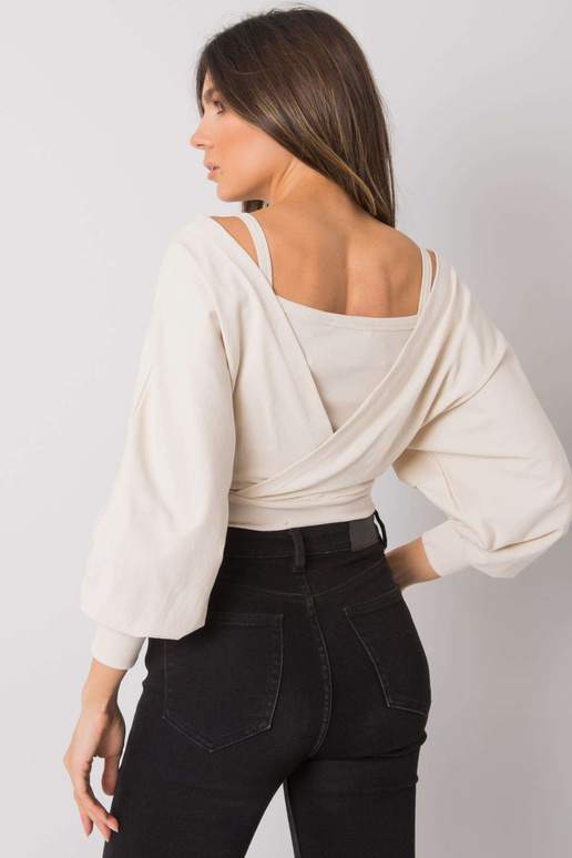 Sieviešu bēša kokvilnas blūze Chavri...