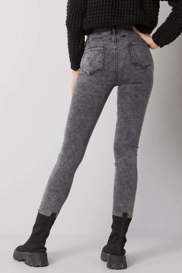 Pelēki pieguļoši džinsi ar...