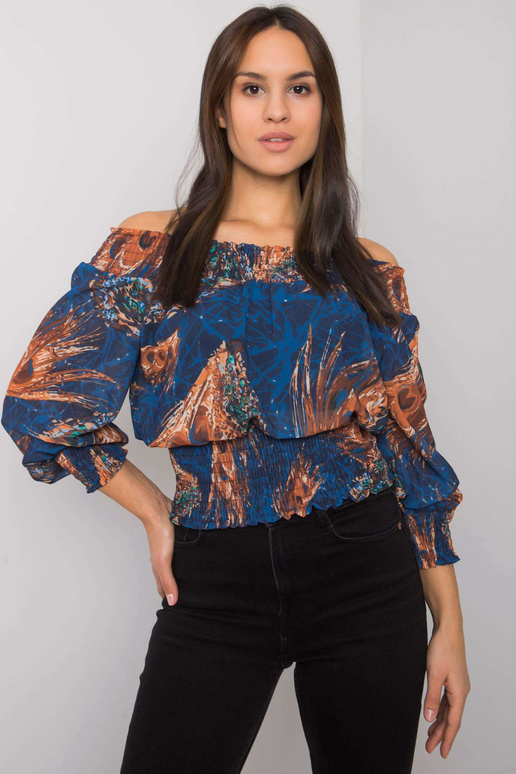 Tumši zila Nanterre sieviešu blūze