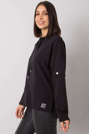 Melna plus izmēra blūze ar...