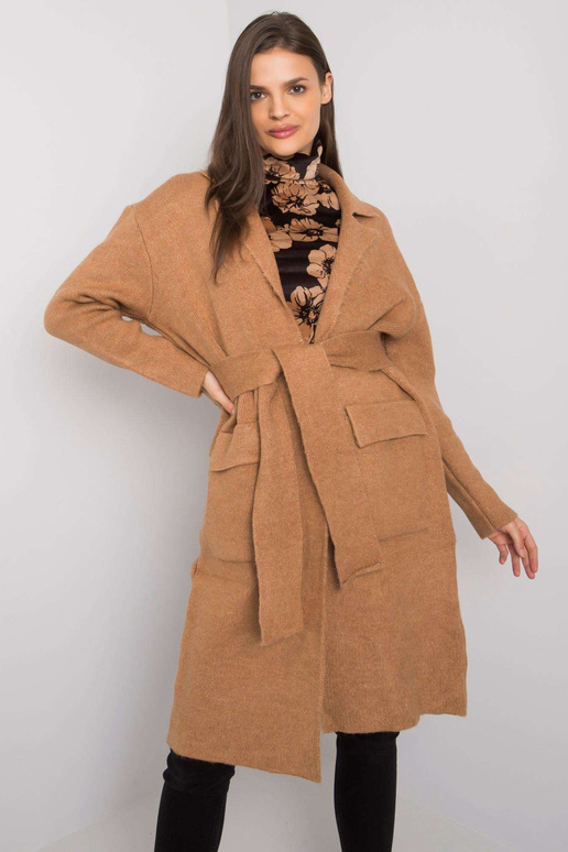 Kamieļu jaka ar iesiešanu Cordie RUE...