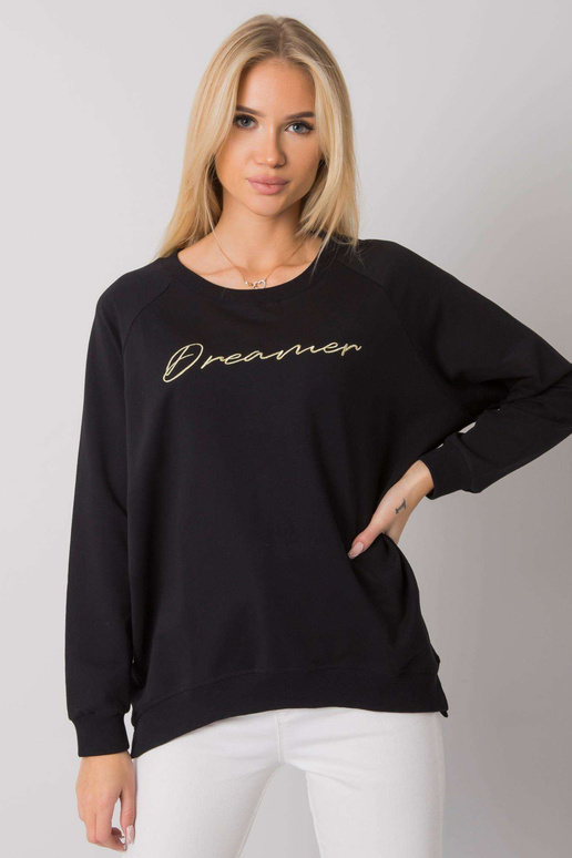 Melns sieviešu sporta krekls ar...