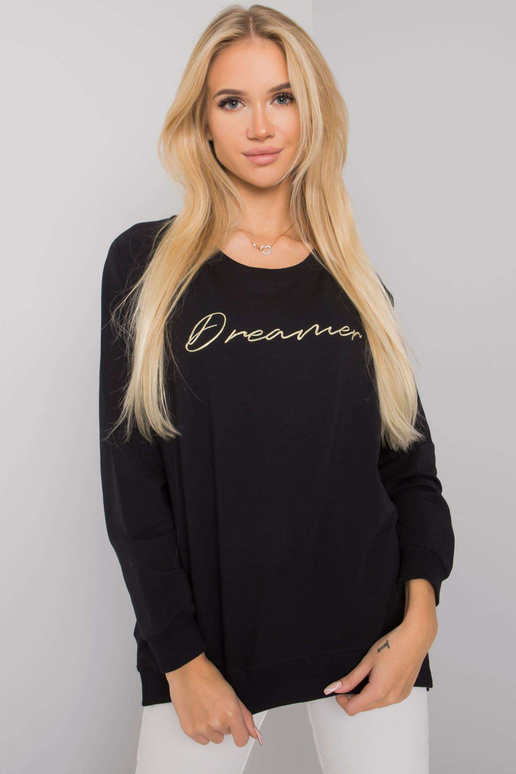 Melns sieviešu sporta krekls ar...