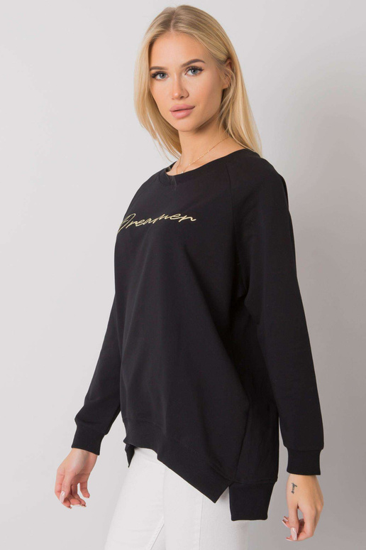 Melns sieviešu sporta krekls ar...