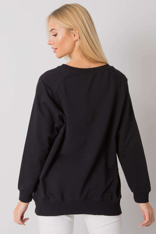 Melns sieviešu sporta krekls ar...