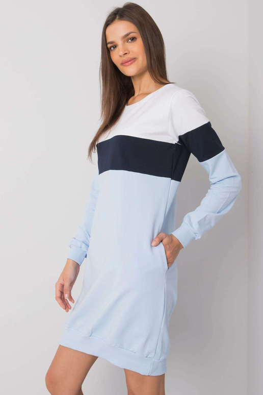 Balta un tumši zila kleita Feliciana...