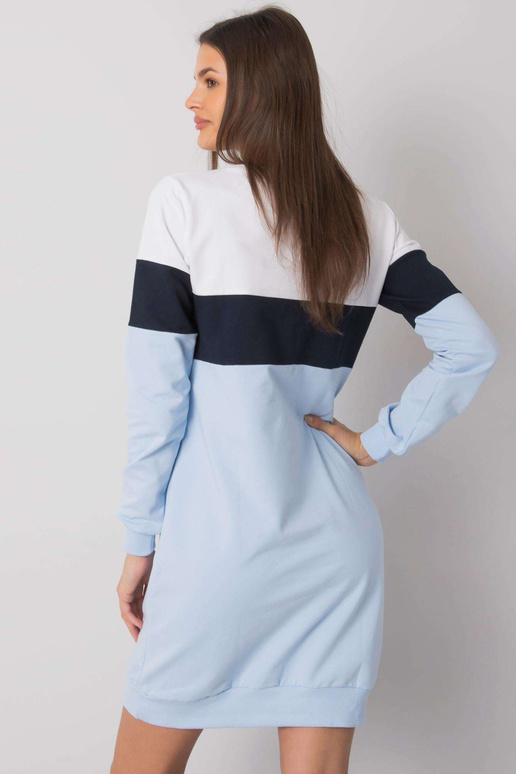 Balta un tumši zila kleita Feliciana...