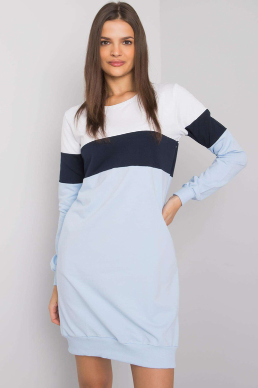 Balta un tumši zila kleita Feliciana...