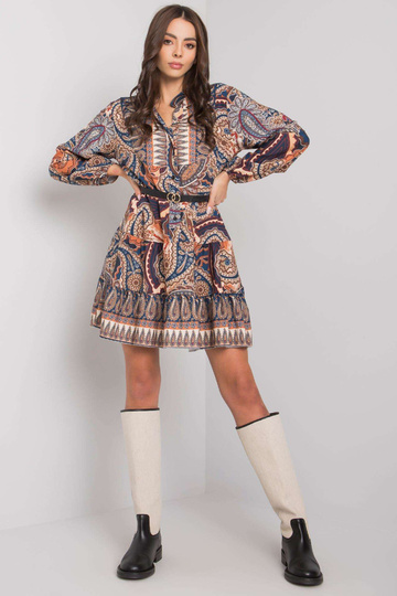 Tumši zila Milah kleita ar...