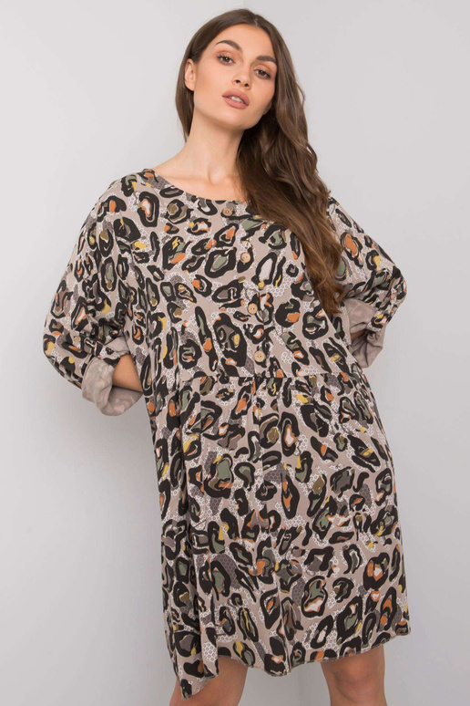 Pelēka Earlene viskozes kleita