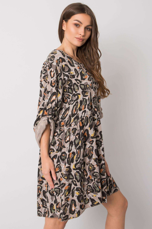 Pelēka Earlene viskozes kleita