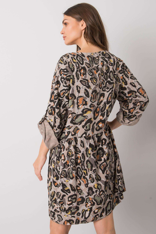 Pelēka Earlene viskozes kleita