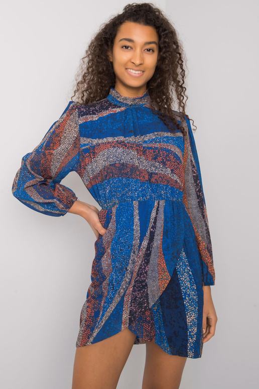 Tumši zila sieviešu kleita ar Brūka...