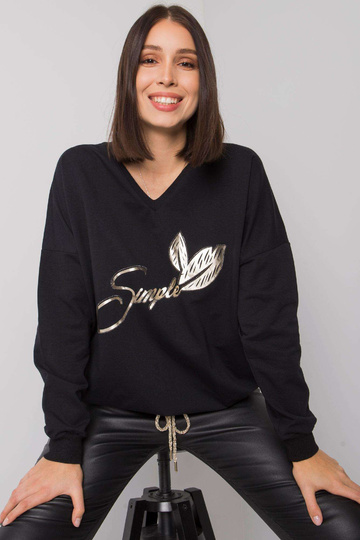 Melna plus izmēra blūze ar... 2