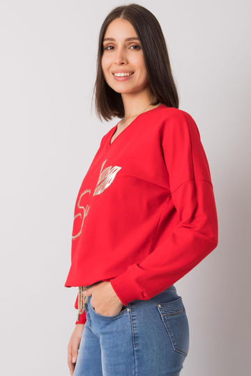 Sarkana plus izmēra blūze...