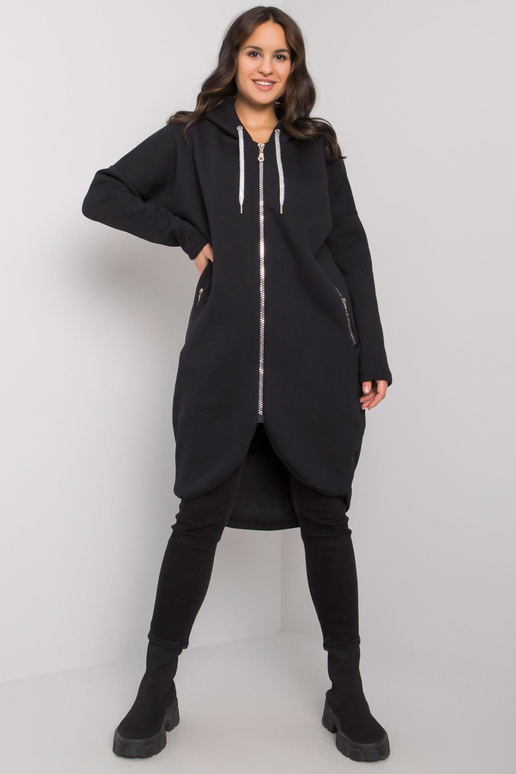 Melns garais džemperis sievietēm Tabby