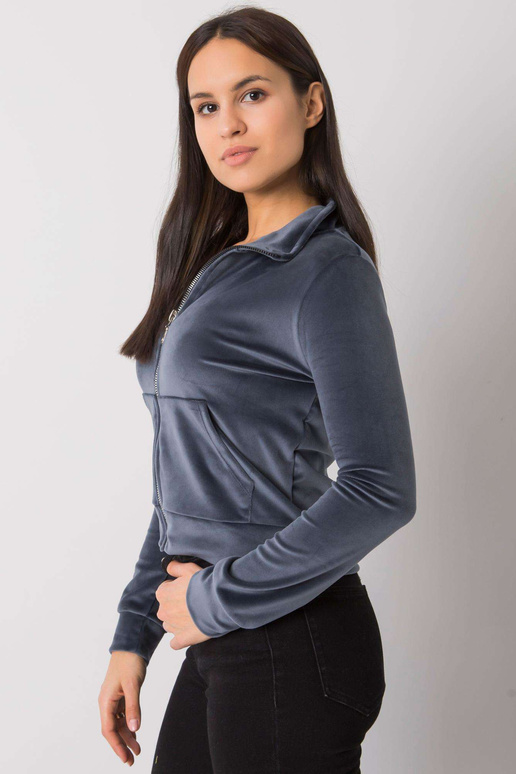 Tumši pelēks velūra sporta krekls... Tumši pelēks velūra sporta krekls...