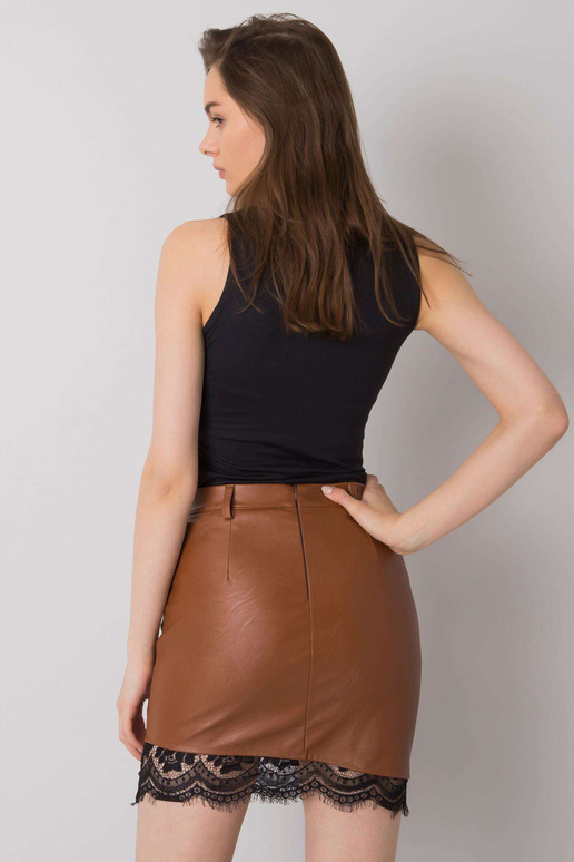 Brūni Bennington ādas zīmuļu svārki