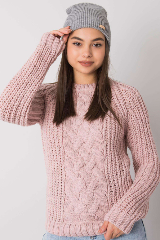 Pelēka trikotāžas beanie RUE PARIS