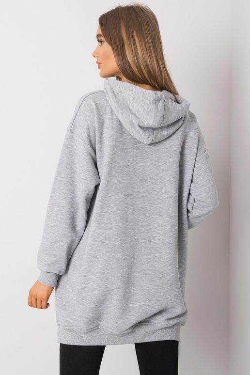 Pelēks melanžs džemperis ar kabatām...