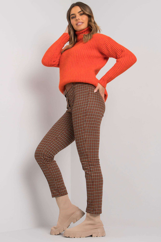 Oranži bēšas bikses ar Lantana jostu