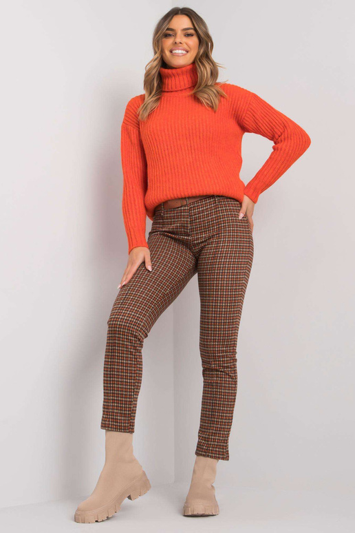 Oranži bēšas bikses ar Lantana jostu