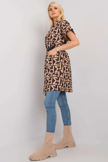 Bēšs un melns rakstains...