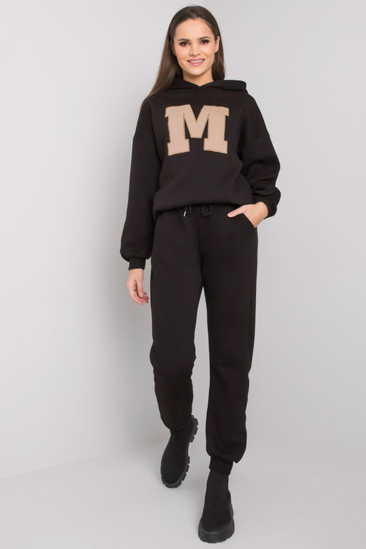 Melns sieviešu sporta tērpu komplekts...