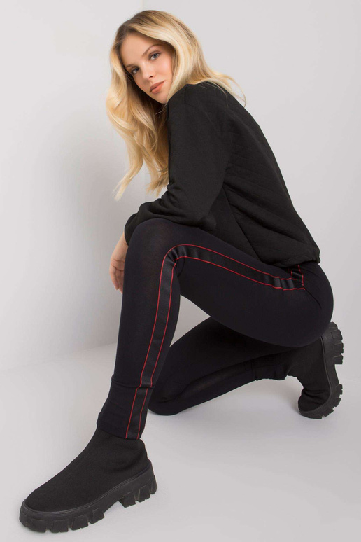 Melni legingi ar svītrām Emma RUE PARIS Melni legingi ar svītrām Emma RUE PARIS