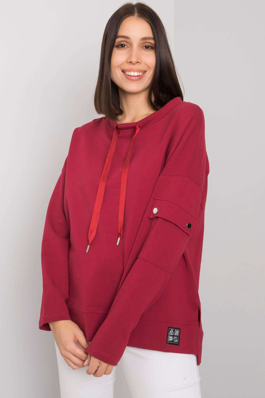 Bordo liela izmēra blūze ar kabatu...