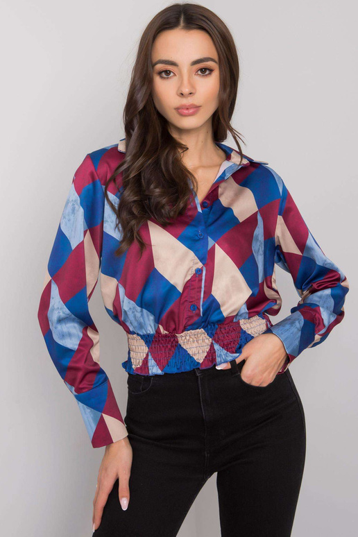 Bordo zila kreklblūze ar Grizellas...