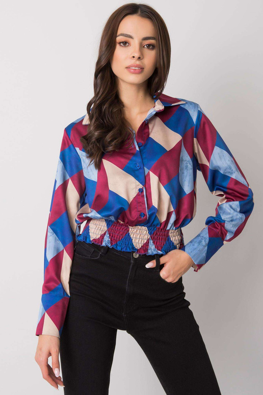 Bordo zila kreklblūze ar Grizellas...