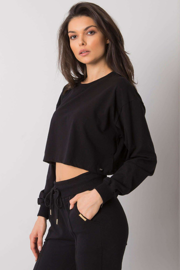 Melna īsa blūze basic Simeona