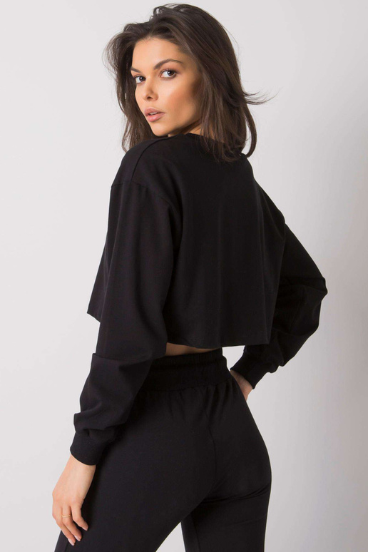 Melna īsa blūze basic Simeona