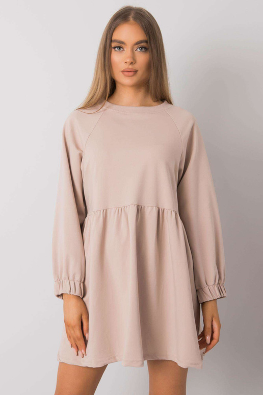 Gaiši bēša Bellevue kleita ar garām...