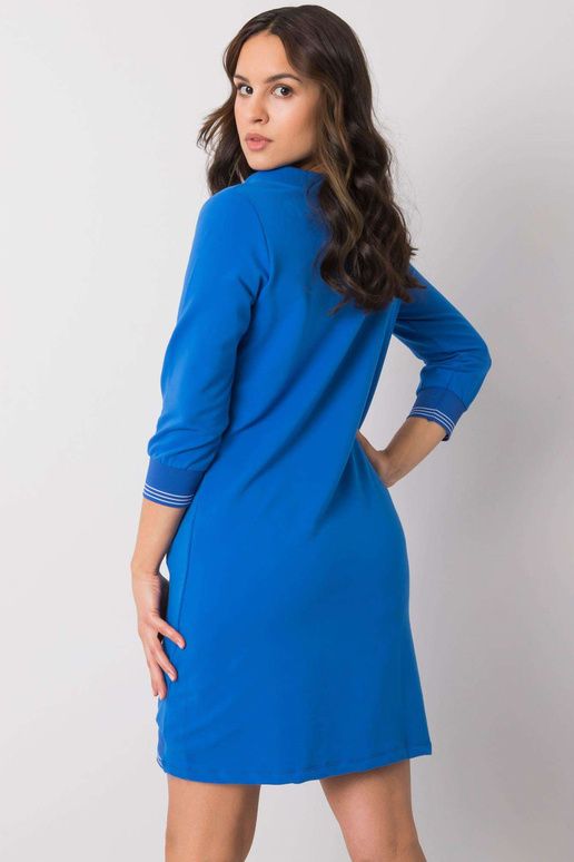 Tumši zila kokvilnas kleita Sinead...