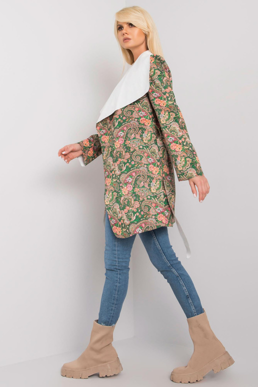 Khaki rakstains sieviešu mētelis Aggie